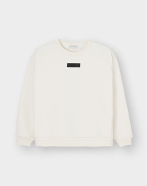 CRONOS WOMEN Neutral Tone Heavyweight Sweat【WHITE】