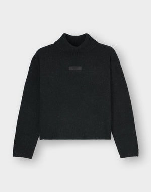 CRONOS WOMEN Soft Touch Turtleneck【BLACK】