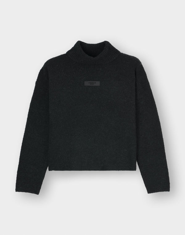 CRONOS WOMEN Soft Touch Turtleneck【BLACK】