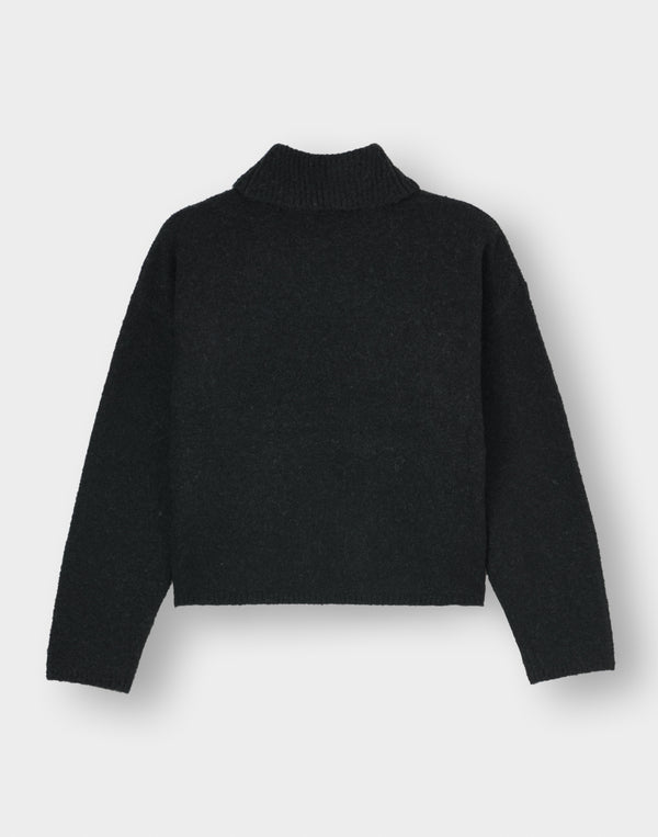 CRONOS WOMEN Soft Touch Turtleneck【BLACK】