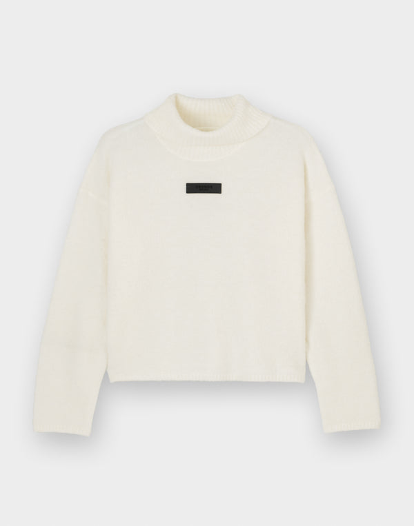 CRONOS WOMEN Soft Touch Turtleneck【WHITE】