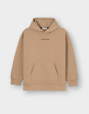 CRONOS WOMEN Neutral Tone Heavyweight Hoodie【BEIGE】