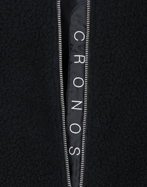 CRONOS WOMEN Oversized Boa MA-1【BLACK】