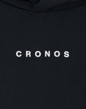 CRONOS WOMEN Neutral Tone Heavyweight Hoodie【BLACK】
