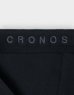 CRONOS WOMEN Neutral Tone Heavyweight Hoodie【BLACK】