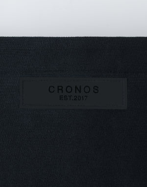CRONOS WOMEN Neutral Tone Heavyweight Hoodie【BLACK】