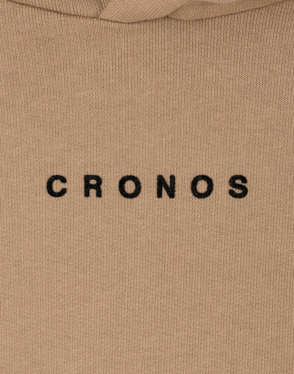 CRONOS WOMEN Neutral Tone Heavyweight Hoodie【BEIGE】