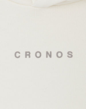 CRONOS WOMEN Neutral Tone Heavyweight Hoodie【WHITE】