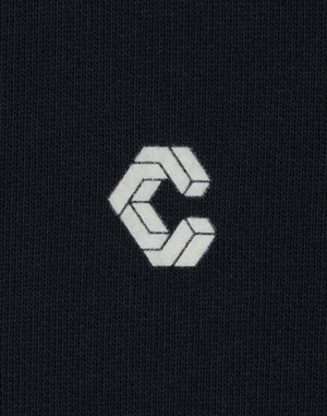 CRONOS WOMEN Neutral Tone Heavyweight Zip Hoodie【BLACK】