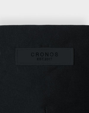CRONOS WOMEN Neutral Tone Heavyweight Zip Hoodie【BLACK】