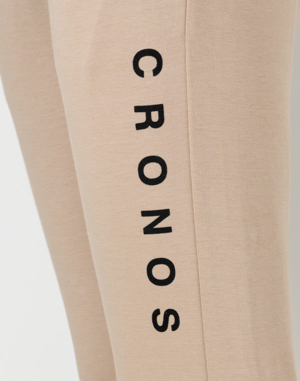 CRONOS WOMEN High-Tension ActivePants【BEIGE】