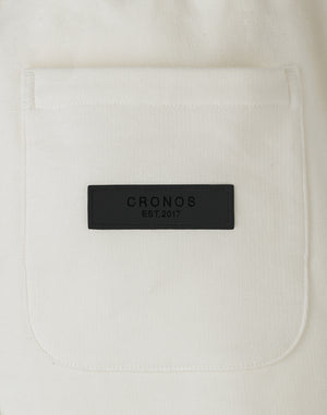 CRONOS WOMEN Neutral Tone Long Pants【WHITE】