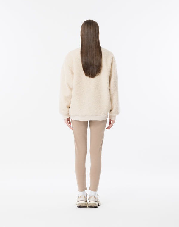 CRONOS WOMEN Oversized Boa MA-1【WHITE】