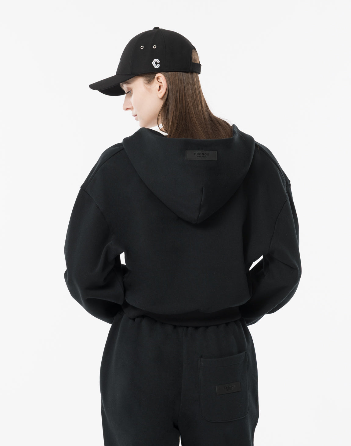 CRONOS WOMEN Refined Wool Cap【BLACK】