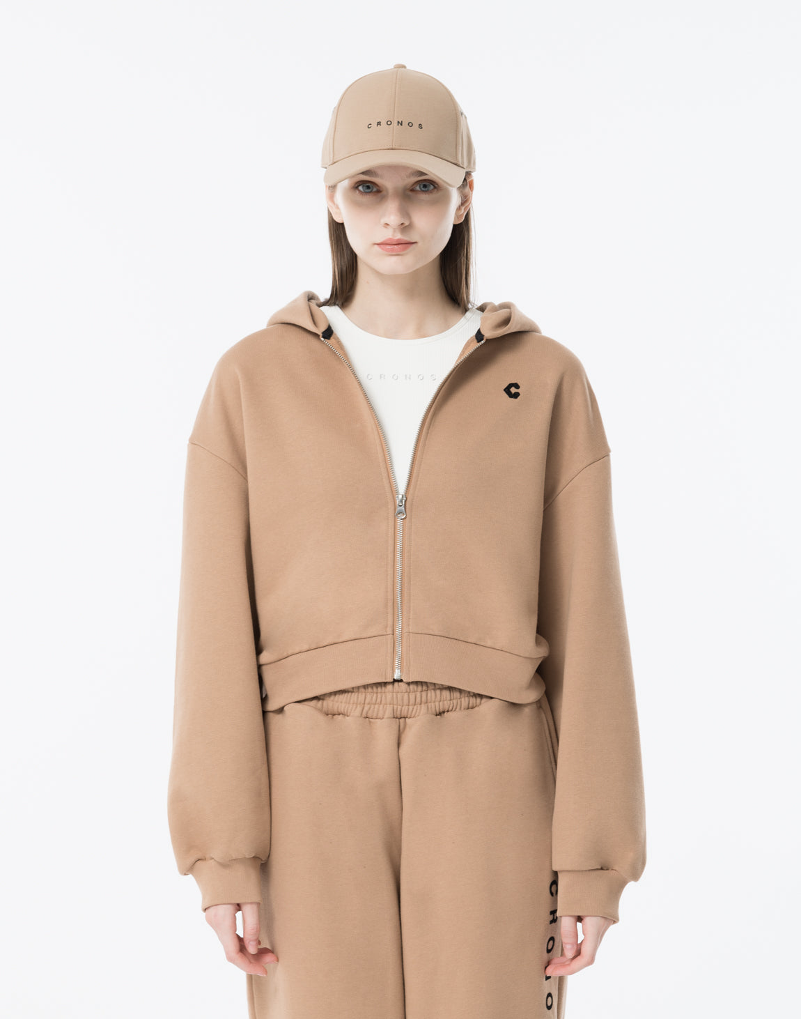 CRONOS WOMEN Refined Wool Cap【BEIGE】