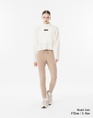 CRONOS WOMEN High-Tension ActivePants【BEIGE】