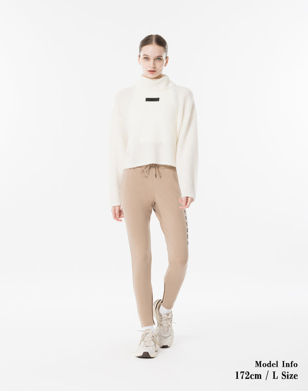 CRONOS WOMEN High-Tension ActivePants【BEIGE】