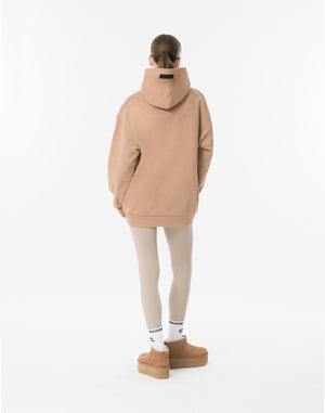 CRONOS WOMEN Neutral Tone Heavyweight Hoodie【BEIGE】