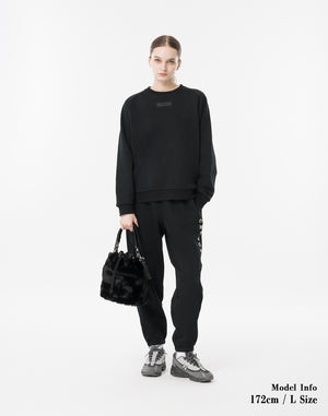 CRONOS WOMEN Chic Faux Fur Bag【BLACK】