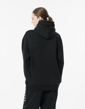 CRONOS WOMEN Neutral Tone Heavyweight Hoodie【BLACK】