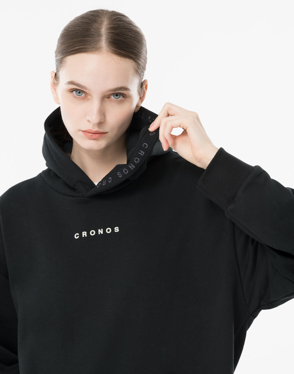 CRONOS クロノス ブラックパーカー CRONOS WOMEN CRONOS WOMEN Neutral Tone Heavyweight Hoodie【BLACK】
