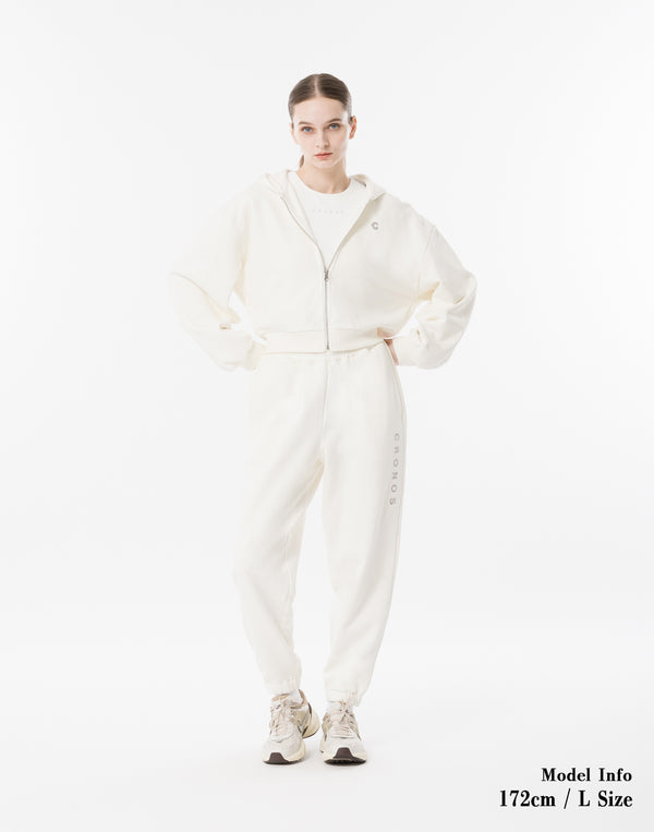 CRONOS WOMEN Neutral Tone Long Pants【WHITE】