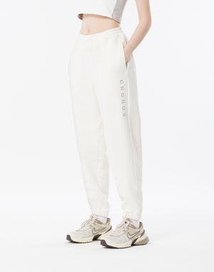 CRONOS WOMEN Neutral Tone Long Pants【WHITE】