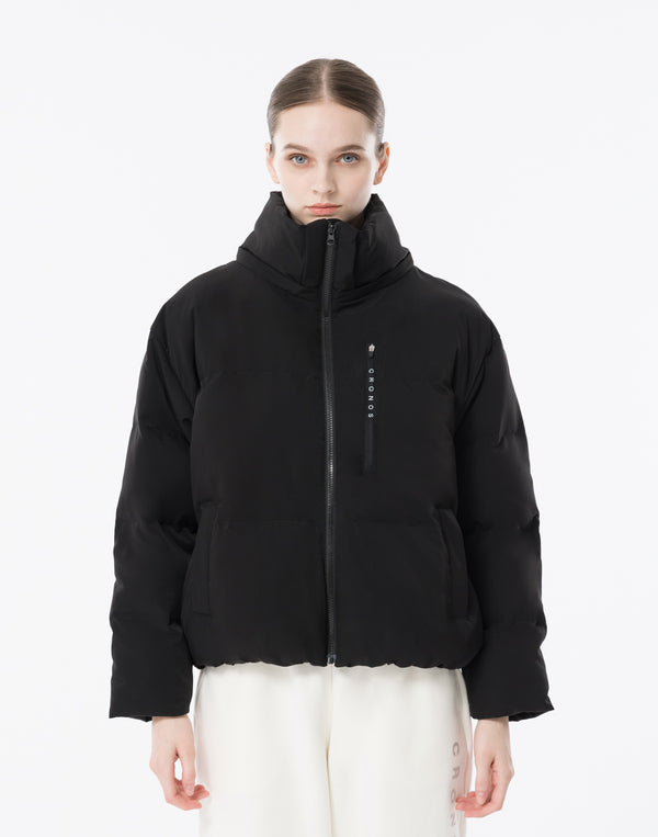 CRONOS WOMEN Lightweight Hooded Blouson【BLACK】