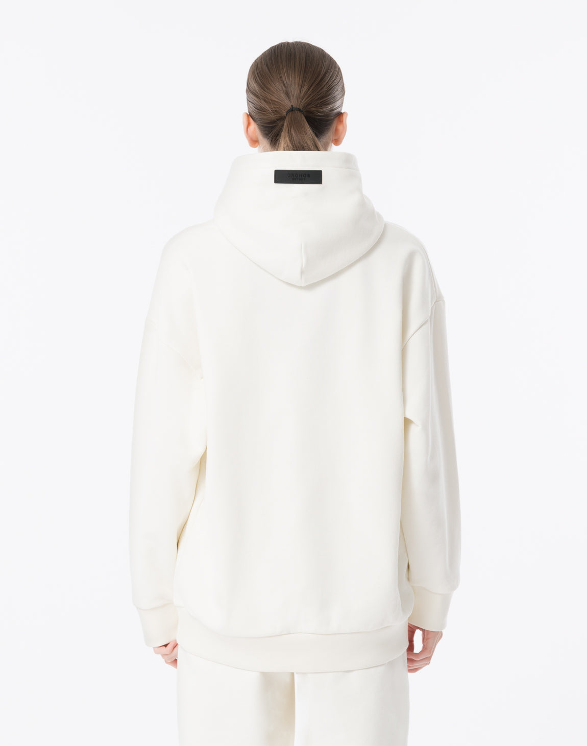 CRONOS WOMEN Neutral Tone Heavyweight Hoodie [WHITE]
