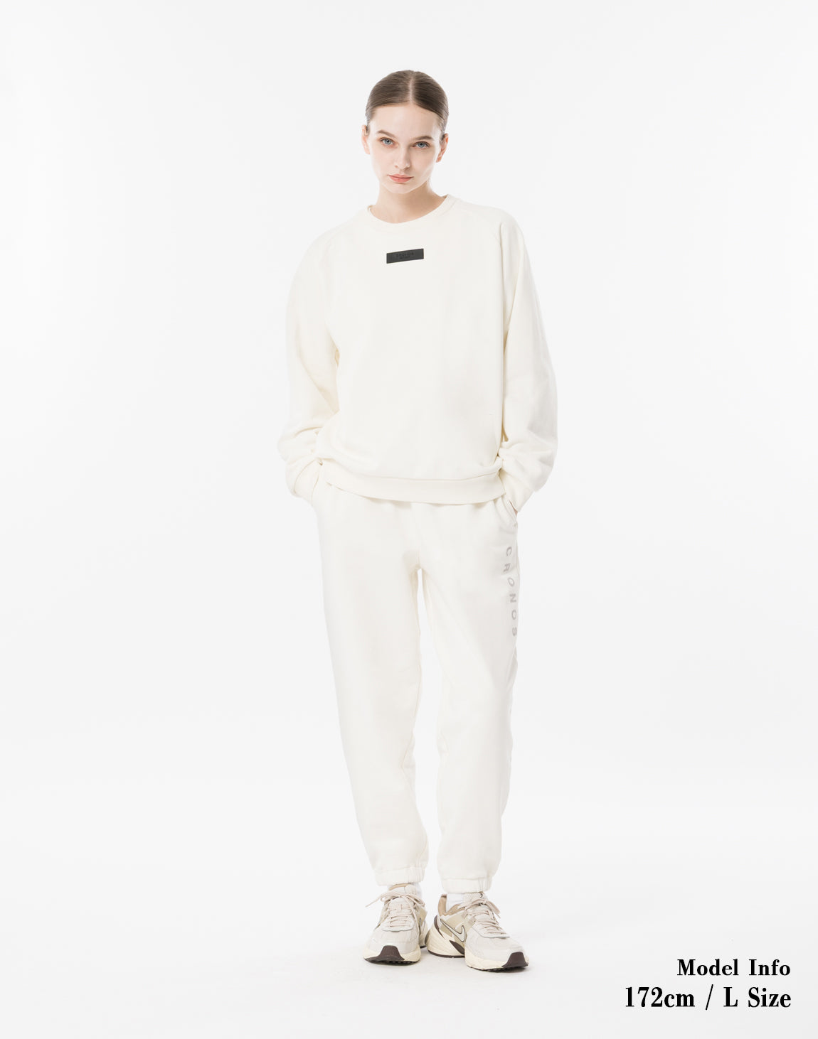 CRONOS スウェット Sサイズ ホワイト CRONOS WOMEN Neutral Tone Heavyweight Sweat【WHITE】