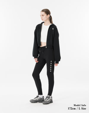 CRONOS WOMEN High-Tension ActivePants【BLACK】