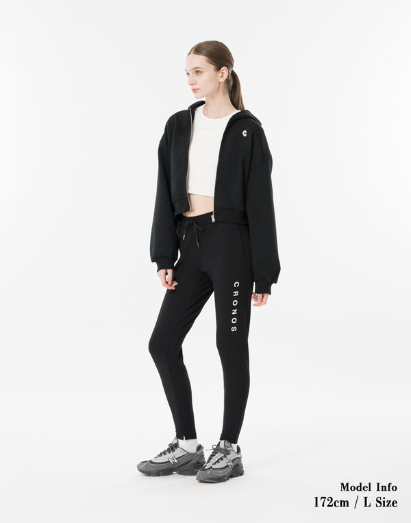 CRONOS WOMEN High-Tension ActivePants【BLACK】