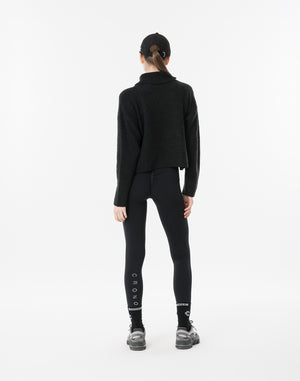CRONOS WOMEN Soft Touch Turtleneck【BLACK】