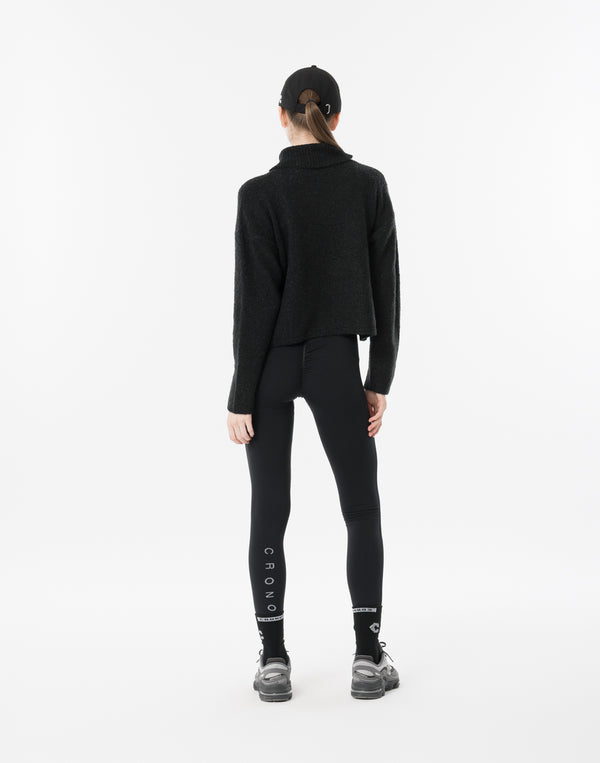CRONOS WOMEN Soft Touch Turtleneck【BLACK】