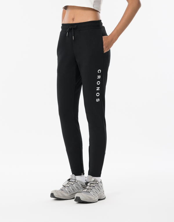 CRONOS WOMEN High-Tension ActivePants【BLACK】