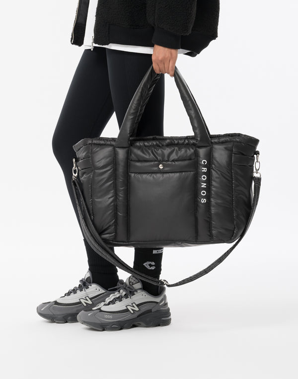 CRONOS WOMEN Sleek Carry Tote【BLACK】