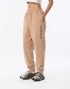 CRONOS WOMEN Neutral Tone Long Pants【BEIGE】