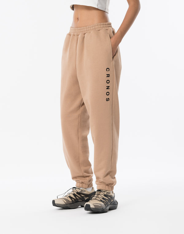 CRONOS WOMEN Neutral Tone Long Pants【BEIGE】