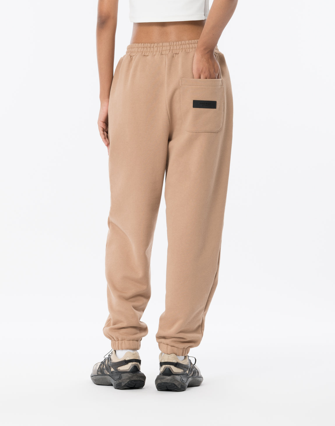 CRONOS WOMEN Neutral Tone Long Pants【BEIGE】