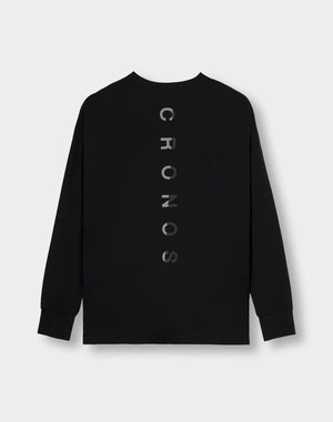 CRONOS LUMINA FIT L/S TEE【BLACK×TAUPE】