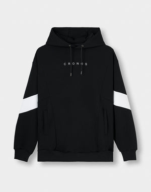 CRONOS ASCENT TRACK HOODIE【BLACK×WHITE】