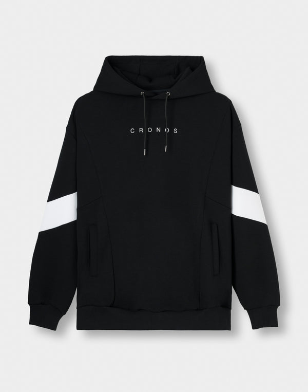 CRONOS ASCENT TRACK HOODIE【BLACK×WHITE】
