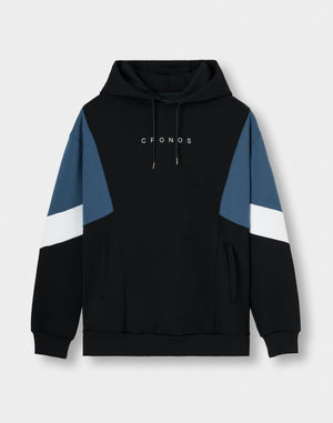 CRONOS ASCENT TRACK HOODIE【BLACK×BLUE】