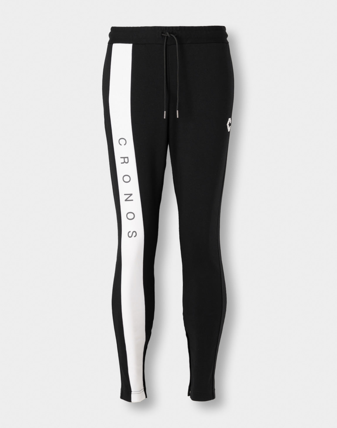 CRONOS ブラック ホワイト レギンス CRONOS ブラック ホワイト レギンス WOMEN'S BOTTOMS