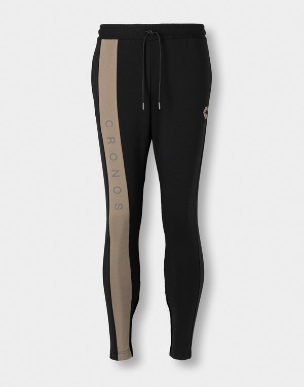 CRONOS AXIS LINE PANTS【BLACK×TAUPE】