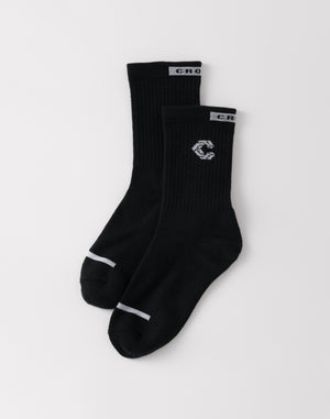 <Changed to January release> CRONOS WOMEN Fit Jacquard Socks [BLACK]