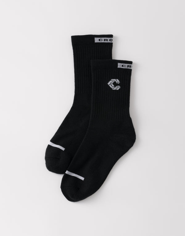 <Changed to January release> CRONOS WOMEN Fit Jacquard Socks [BLACK]