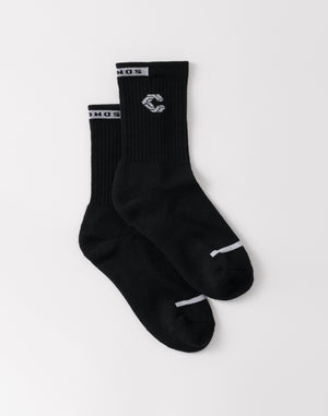 <Changed to January release> CRONOS WOMEN Fit Jacquard Socks [BLACK]