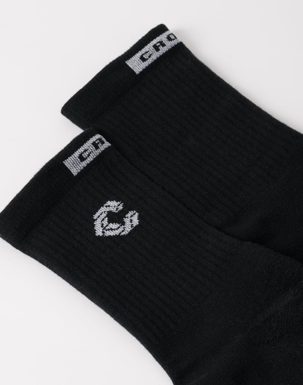 <Changed to January release> CRONOS WOMEN Fit Jacquard Socks [BLACK]