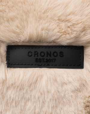 CRONOS WOMEN Chic Faux Fur Bag【BEIGE】